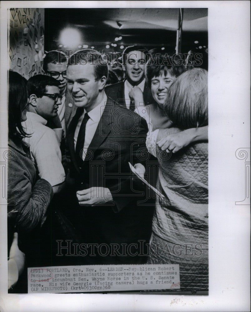 1968 Press Photo Robert Packwood Georgie Senate Race - Historic Images