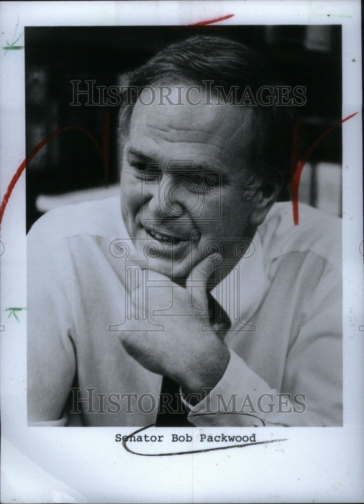 1986 Press Photo Bob Packwood Senator Oregon - Historic Images