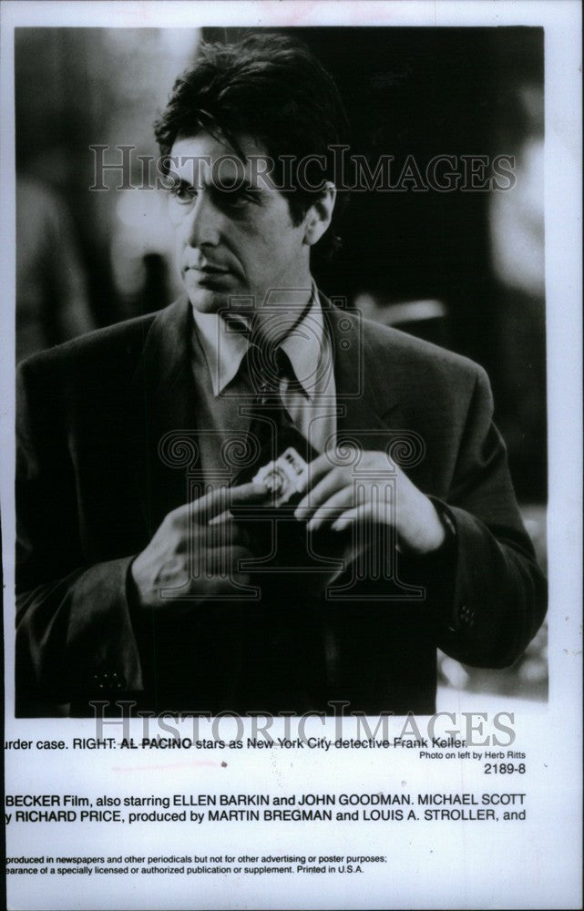 1989 Press Photo Al Pacino American film stage director - Historic Images