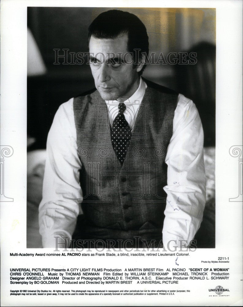 1993 Press Photo Al Pacino American actor director - Historic Images