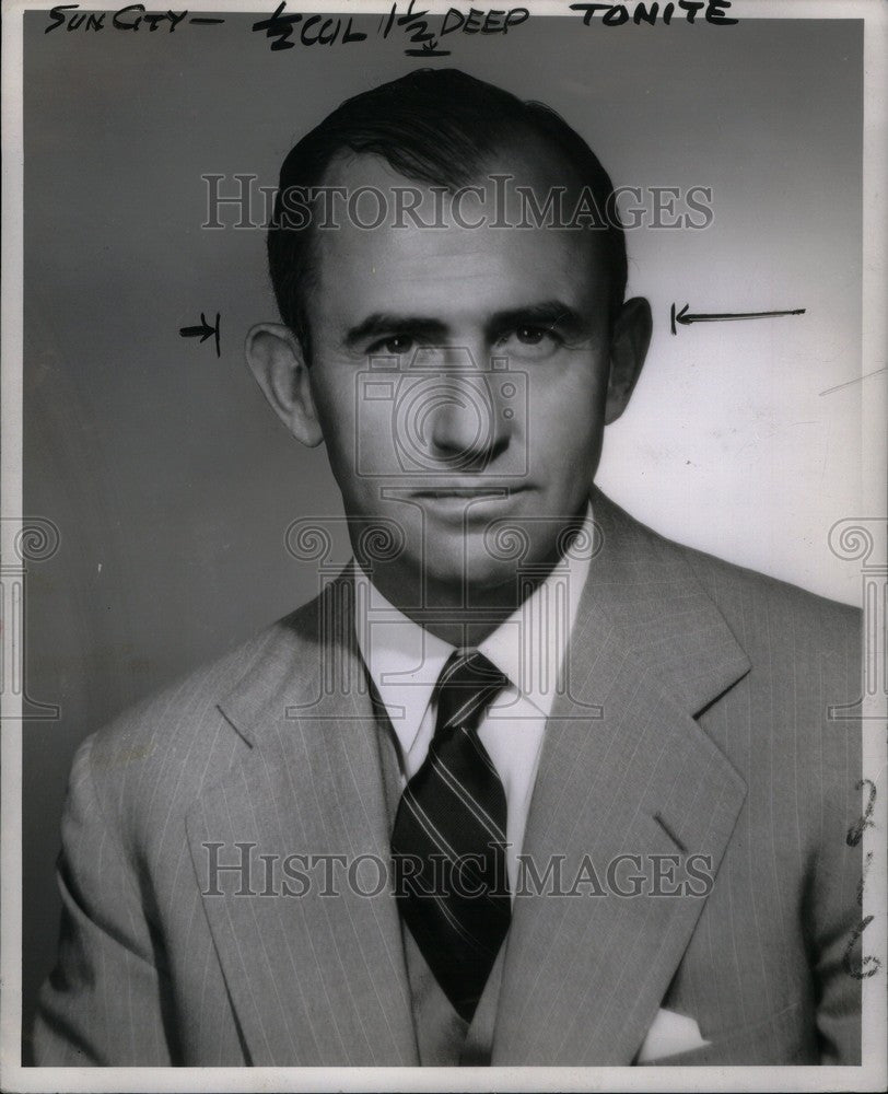 1954 Press Photo Frank Pace Jr. Public Official Exec - Historic Images