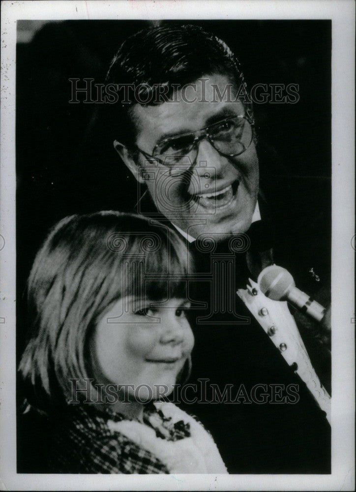 1986 Press Photo Jerry Lewis Comedian Actor Film - Historic Images