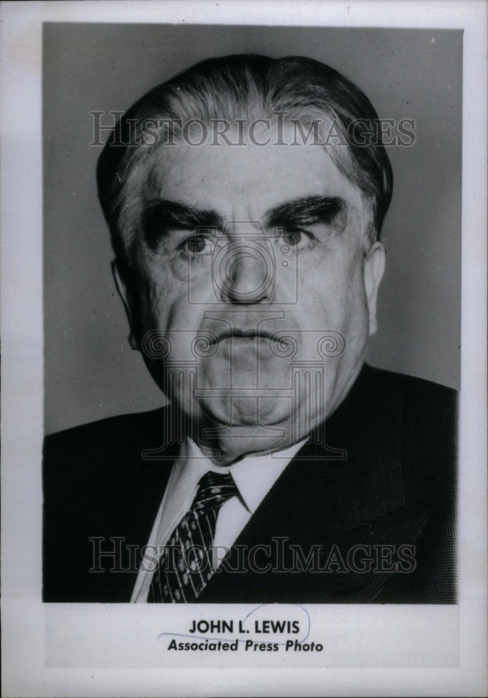 1947 Press Photo John Llewellyn Lewis Leader Labour - Historic Images