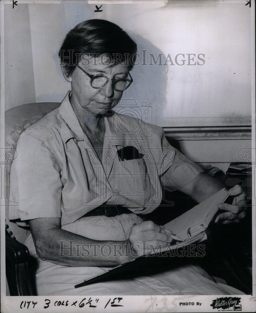 1955 Press Photo josie writer enough wishing 30 years - Historic Images