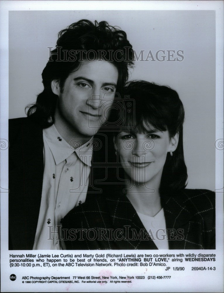 1994 Press Photo Richard Lewis American Actor - Historic Images