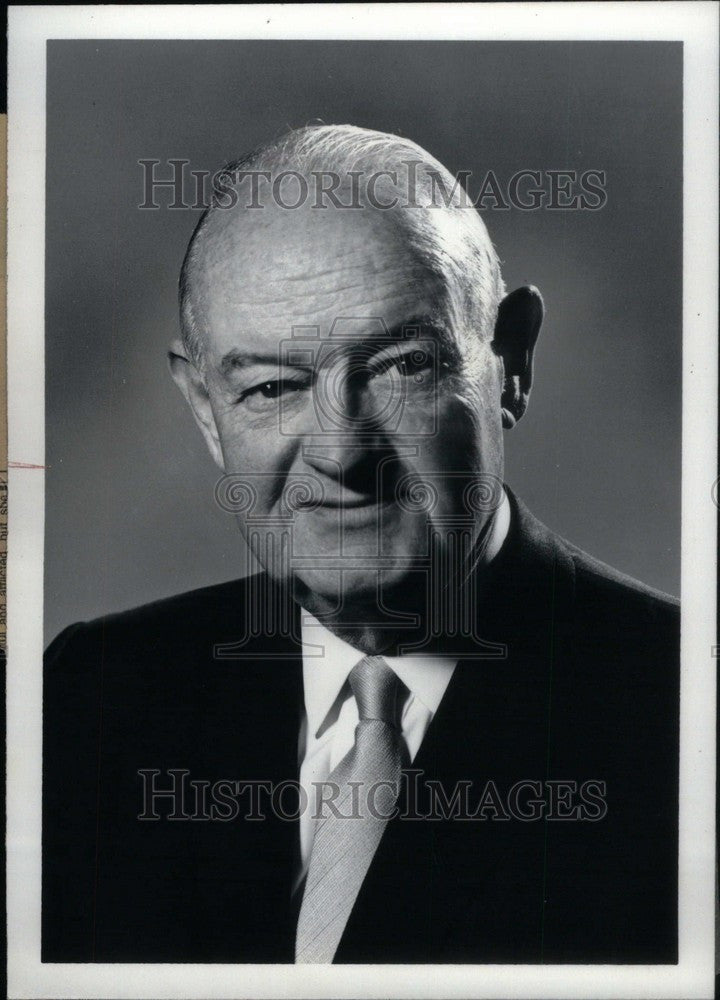 1991 Press Photo John S. Knight Founder Knight Newspape - Historic Images