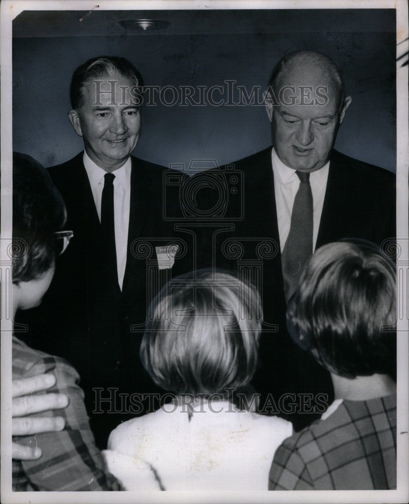 1962 Press Photo John S. Knight Detroit - Historic Images