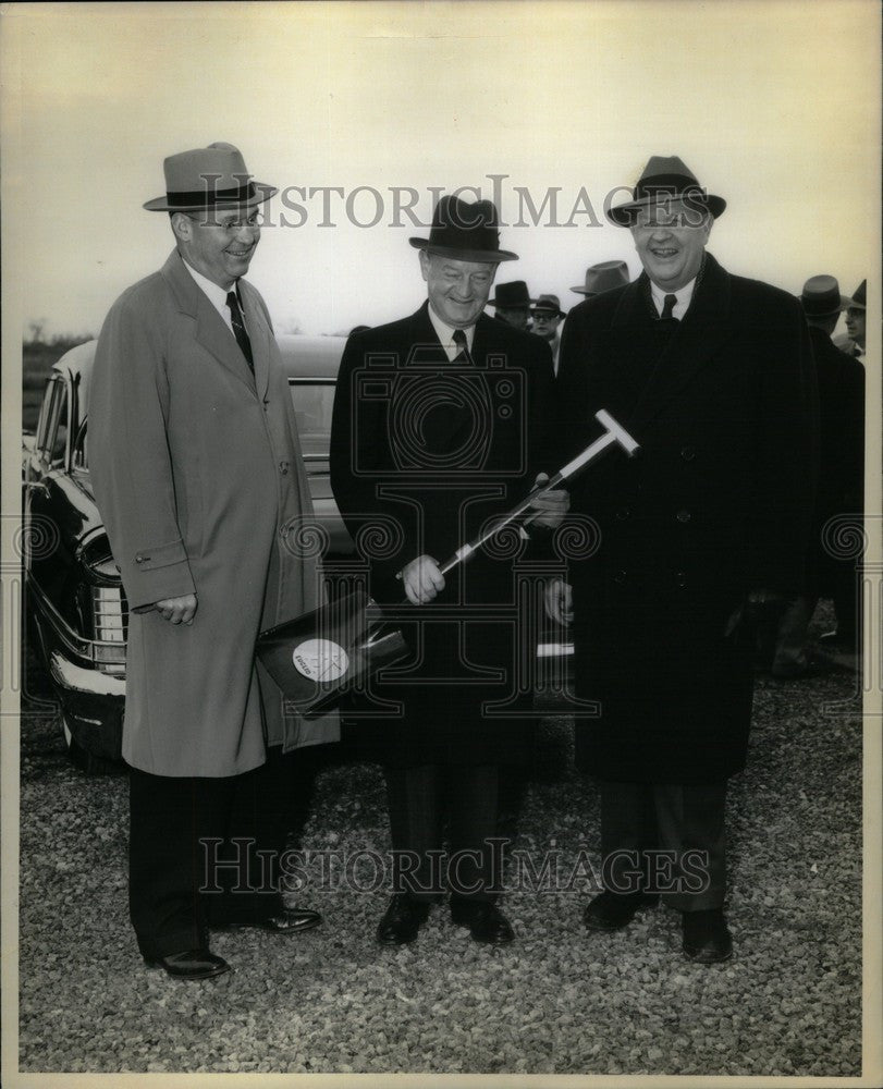 1957 Press Photo John S. Knight Editor Publisher - Historic Images