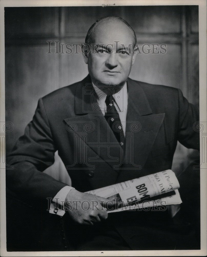 1961 Press Photo John Knight Detroit Free Press - Historic Images