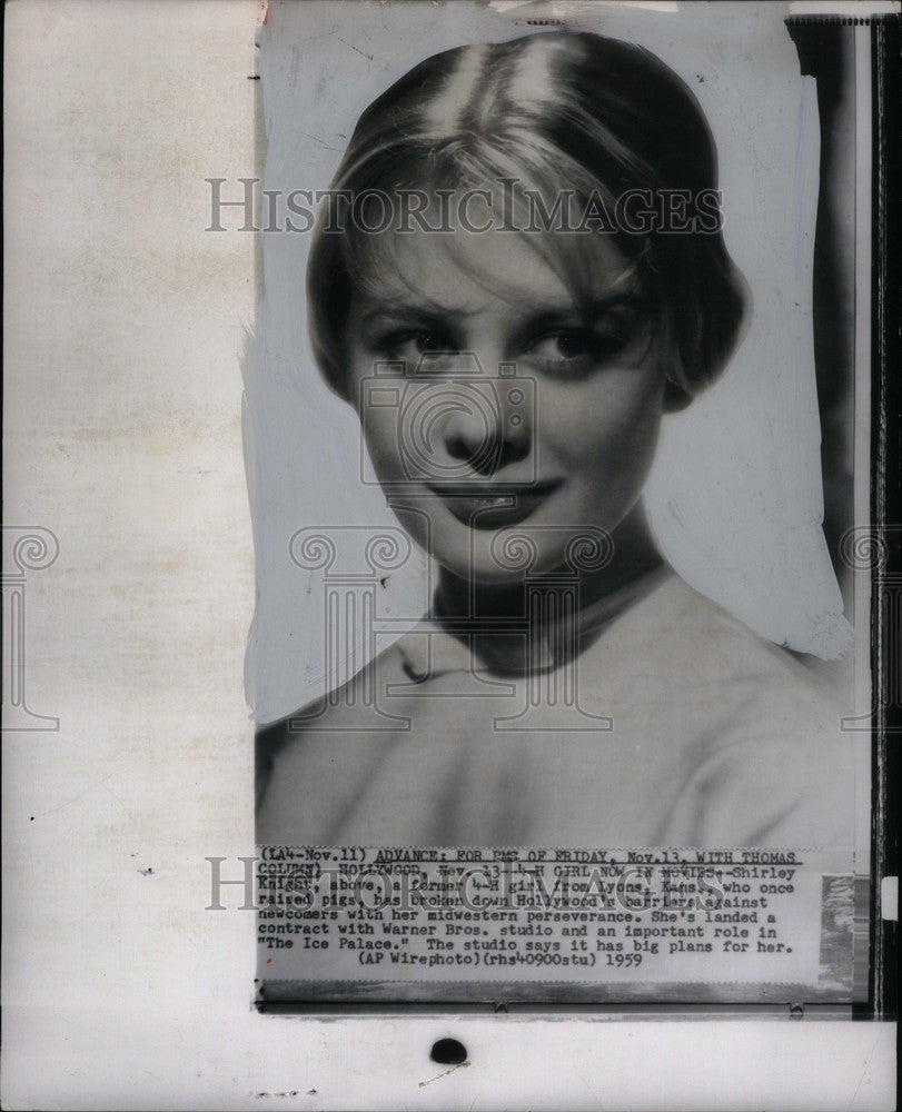 1959 Press Photo Shirley Knight Actress - Historic Images