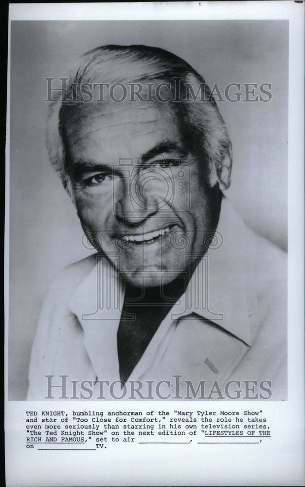 1989 Press Photo ted knight the tv show moore show - Historic Images