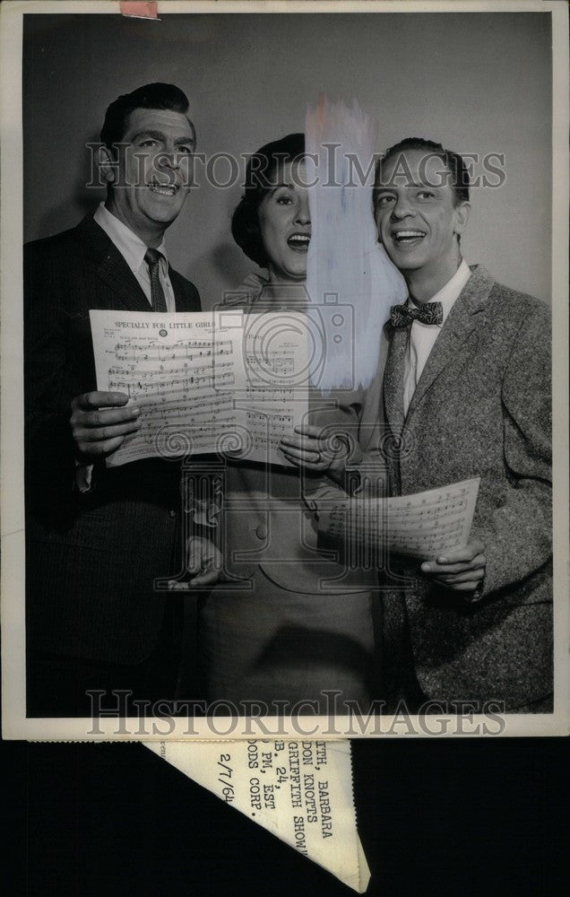 1964 Press Photo Don Knotts American comedic actor CBS - Historic Images