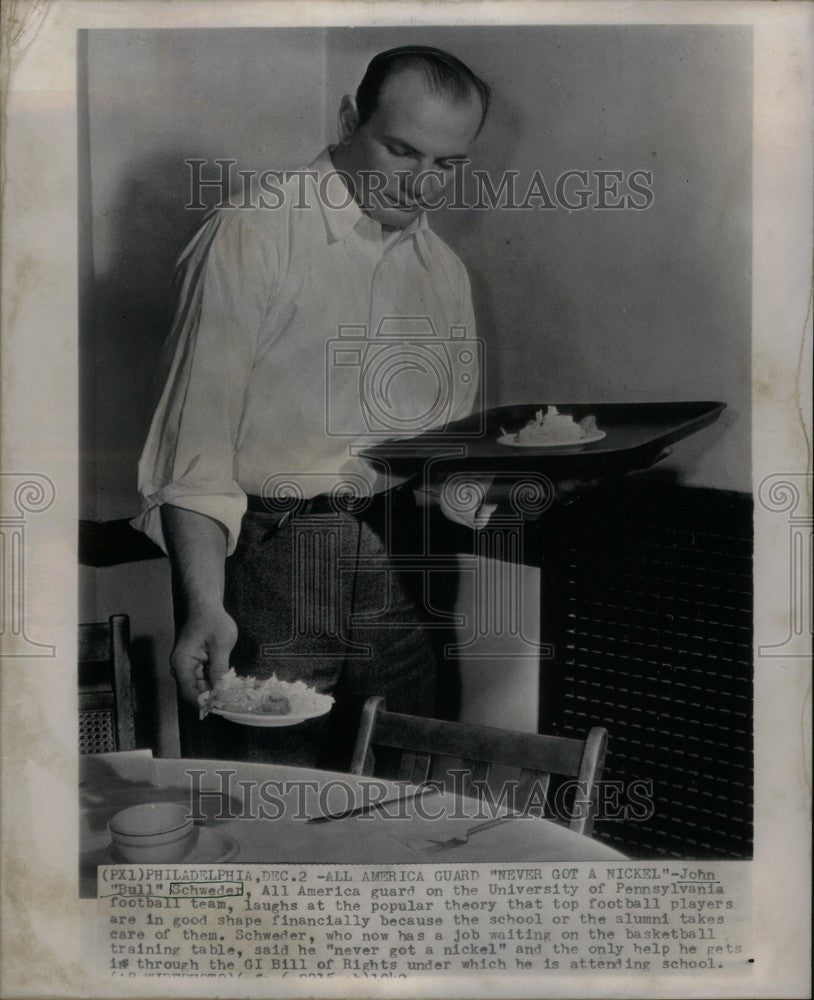 1949 Press Photo John Schweder Bull Pennsylvania Nickel - Historic Images