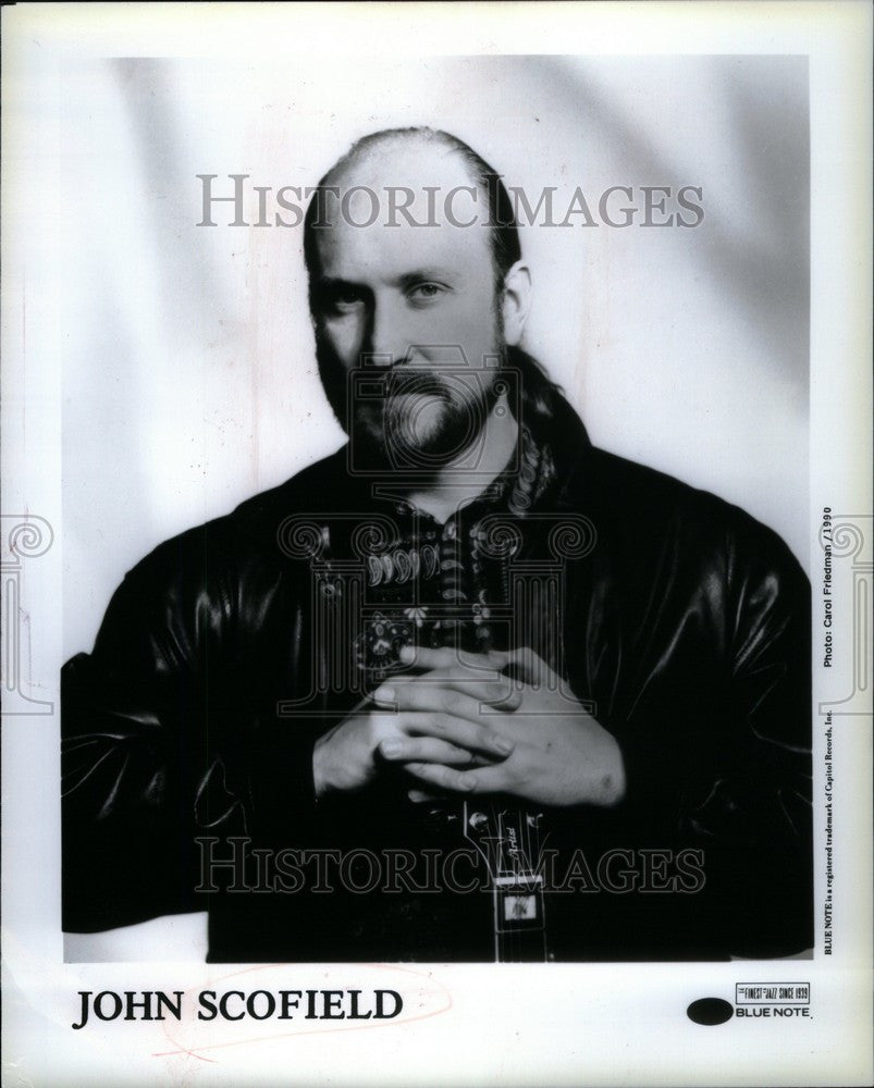 1991 Press Photo John Scofield American Jazz guitarist - Historic Images