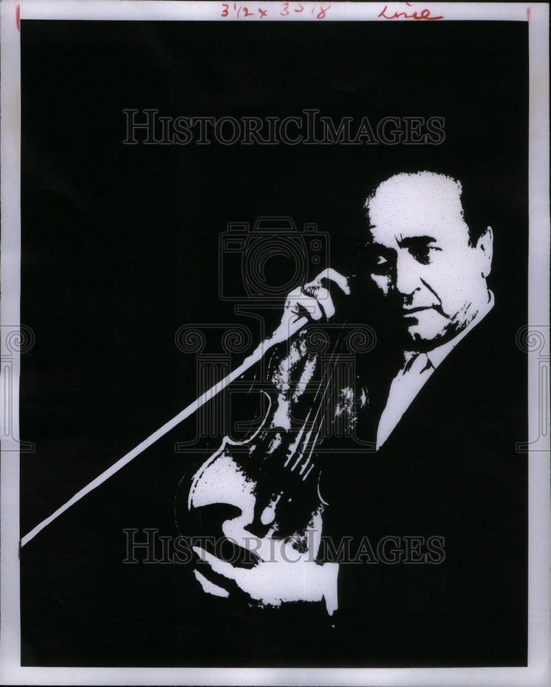 1965 Press Photo David Rubinoff Violinist Grant Park IL - Historic Images