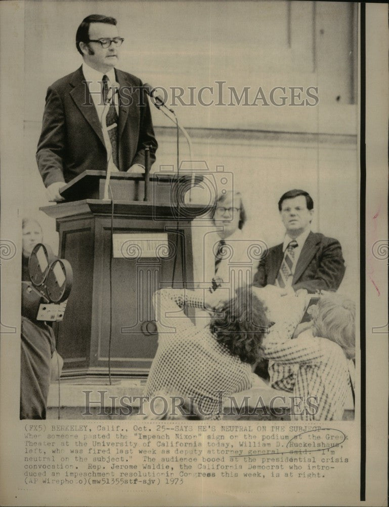 1973 Press Photo William D. Ruckelshaus - Historic Images