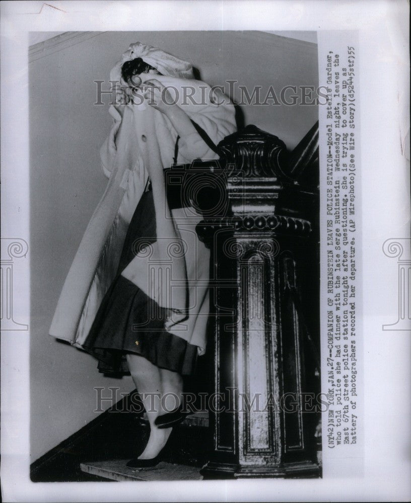 1955 Press Photo Serge Rubenstein Death Estelle Gardner - Historic Images