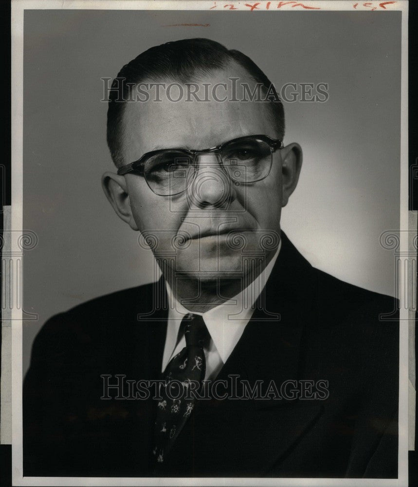 1957 Press Photo Karl Scott Organization Planning Ford - Historic Images