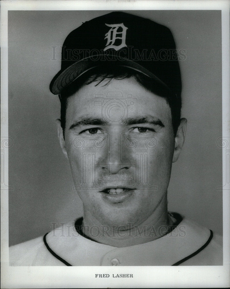 1970 Fred Lasher Pitcher Detroit Tigers - Historic Images