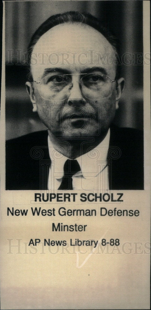 1988 Press Photo Rupert Scholz German politician - Historic Images