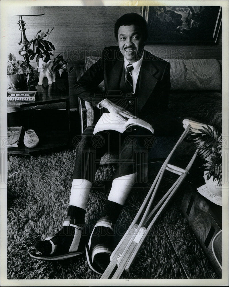 1980 Press Photo SYLVESTER DELANEY Detroit deputy - DFPD13535- Historic Images