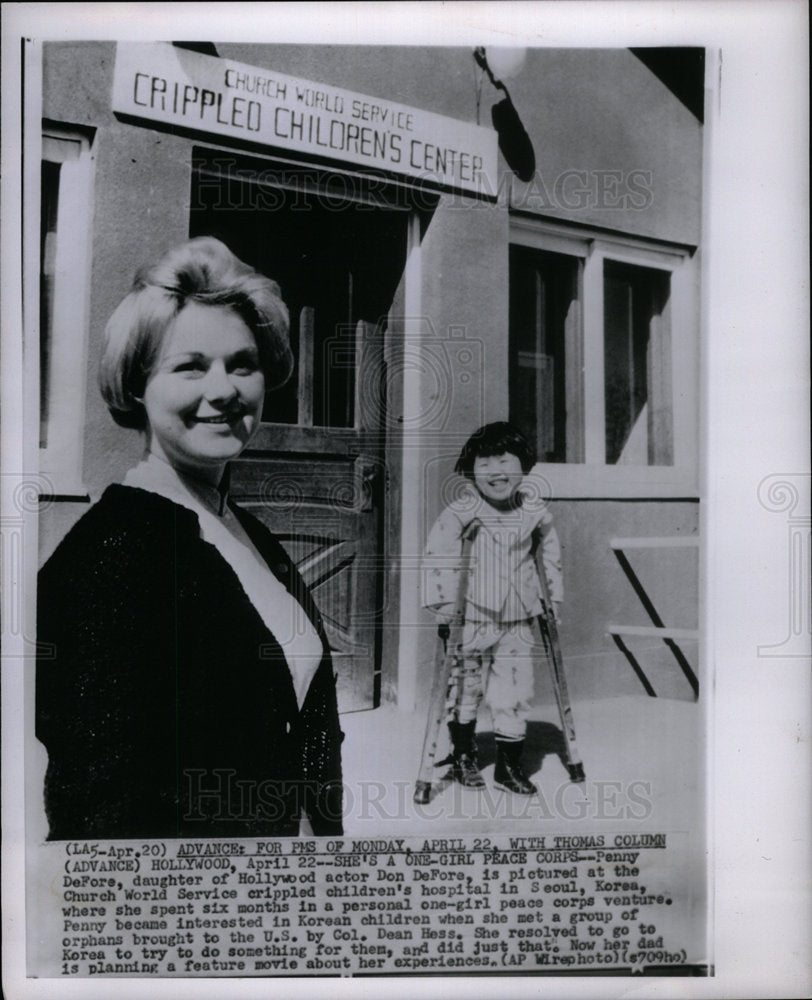 1963 Press Photo Penny DeFore daughter of Don Defore - Historic Images