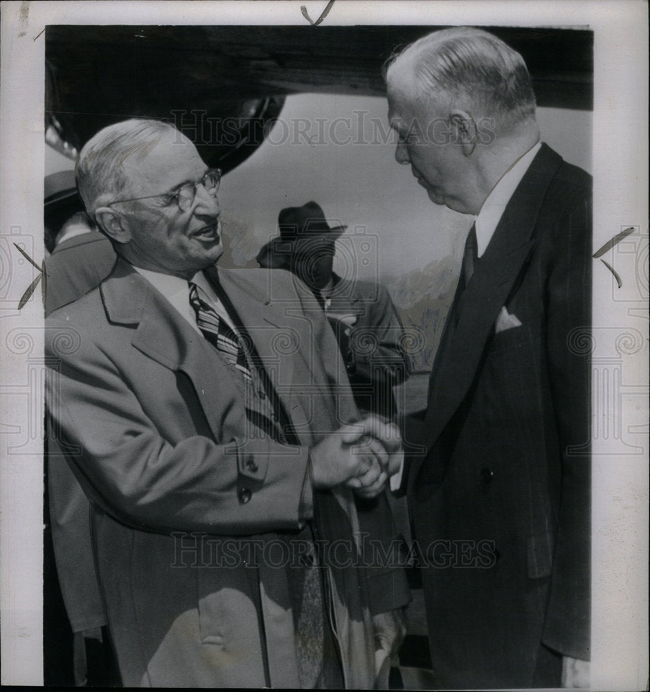 1947 Press Photo President Truman George Marshall - Historic Images