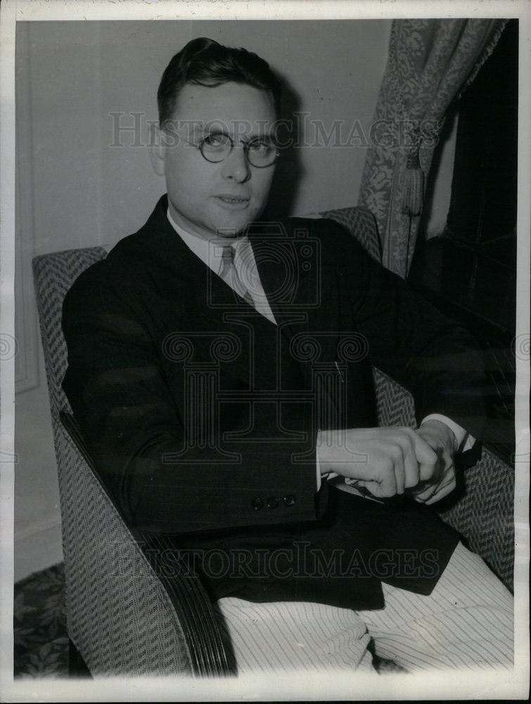 1938 Press Photo Homer Martin President socialist - DFPD16907- Historic Images