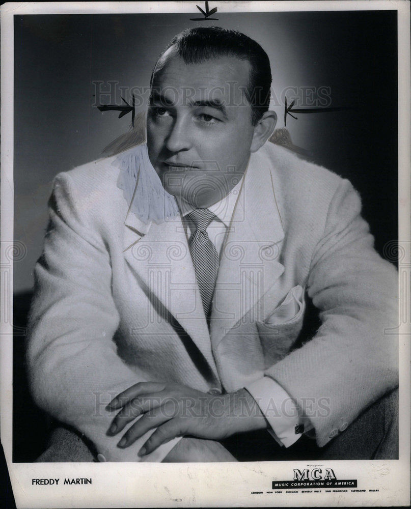 1948 Press Photo Freddy Martin Bandleader Saxophonist - Historic Images