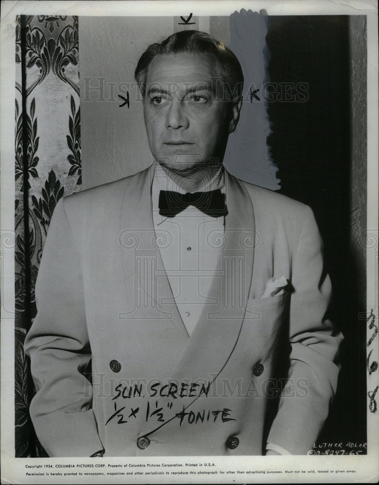 1956 Press Photo Luther Adler American film actor - Historic Images