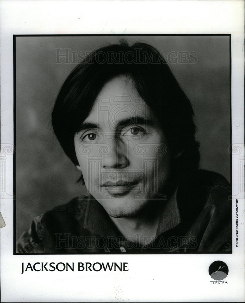 1990 Jackson Browne rock singer-songwriter-Historic Images