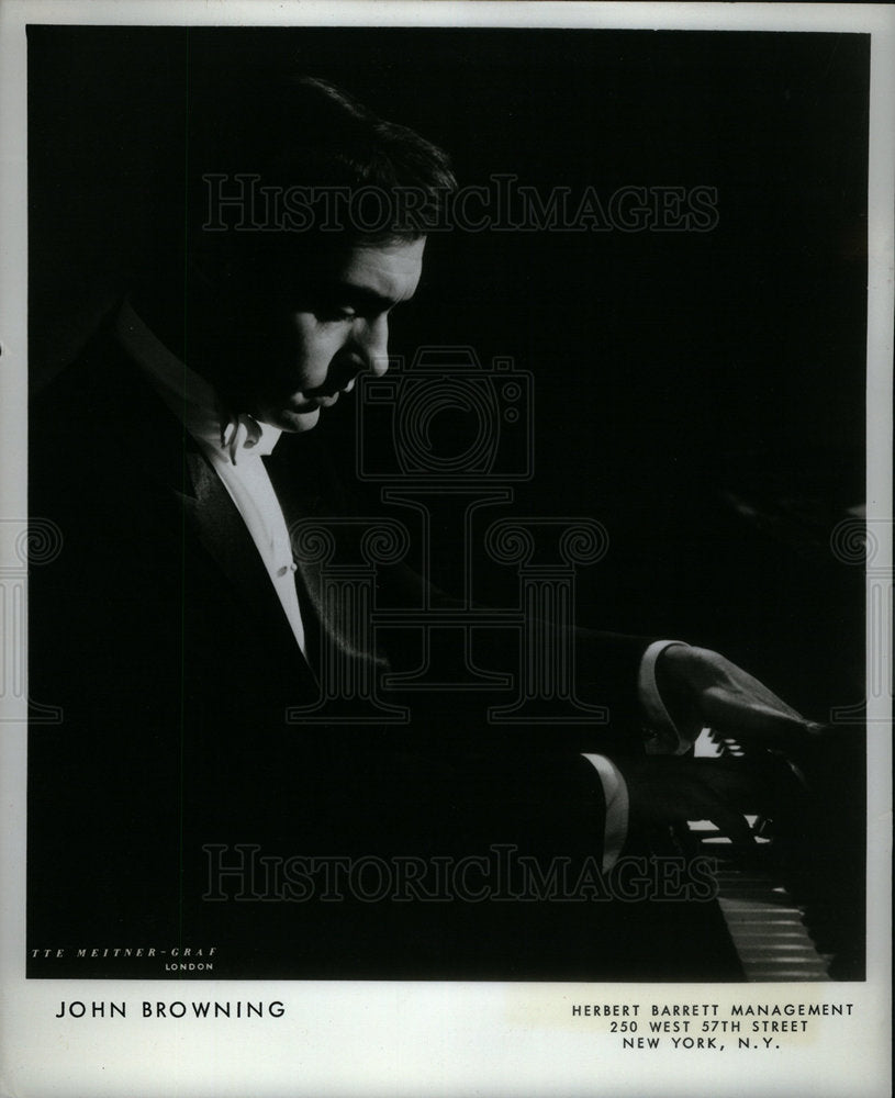 1967 Press Photo John Browning Pianist Detroit Symphony - DFPD17625- Historic Images