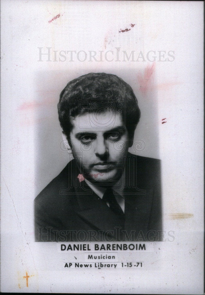 1971 Press Photo Daniel Barenboim Pianist Conductor - Historic Images