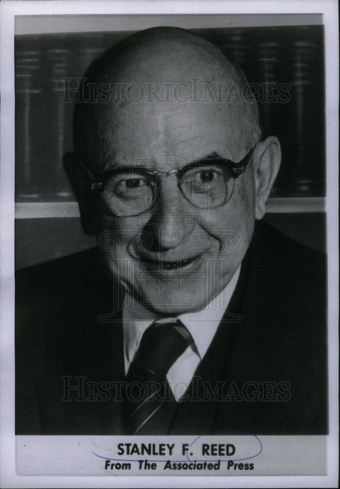 Press Photo Stanley F. Reed Associate Justice - DFPD20569- Historic Images