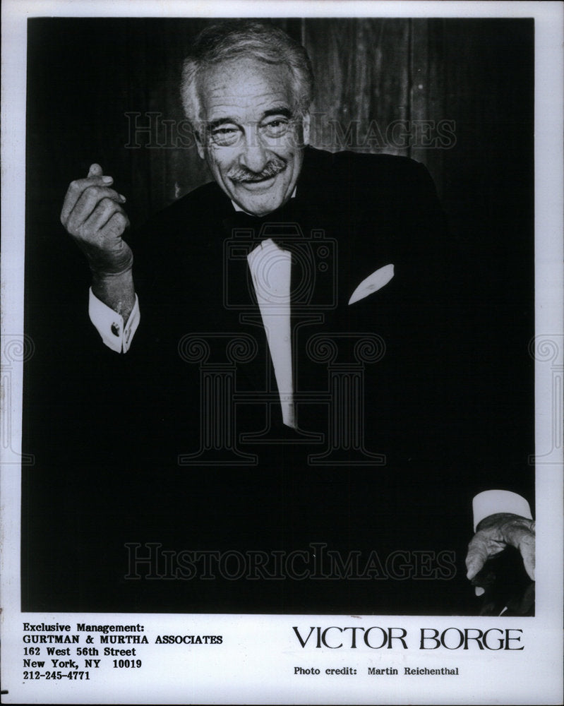 1992 Press Photo Victor Borge comedian conductor- Historic Images