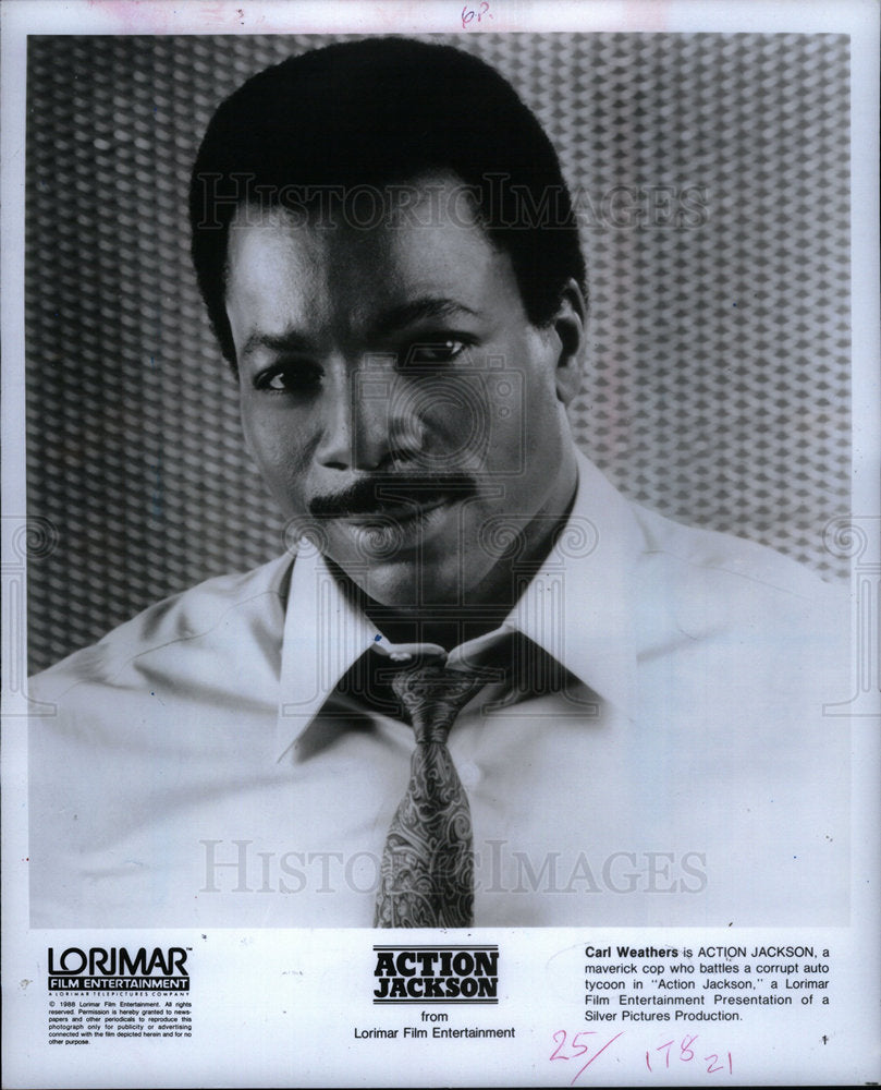 1988 Press Photo Carl Weathers actor Action Jackson - DFPD23189- Historic Images