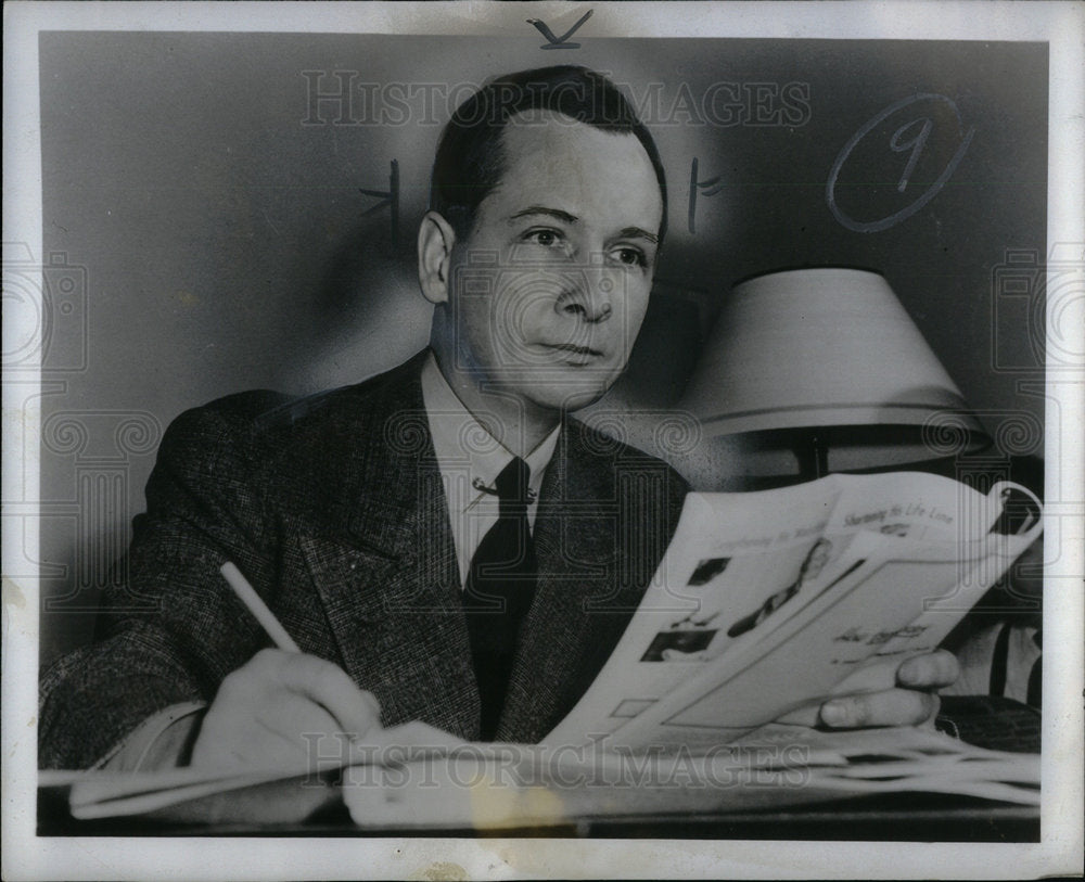 1951 Press Photo John Cameron Swayze - Historic Images