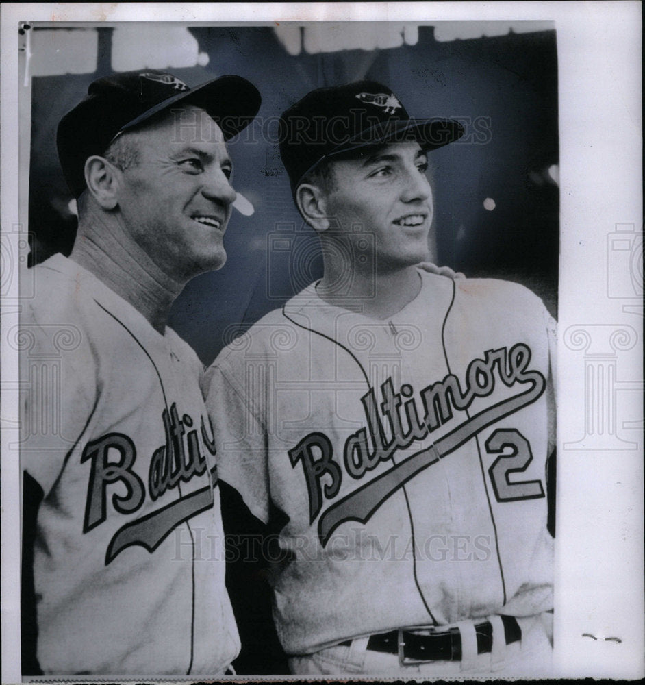 1964 Len Boyer Han Bauer Baltimore Baseball-Historic Images