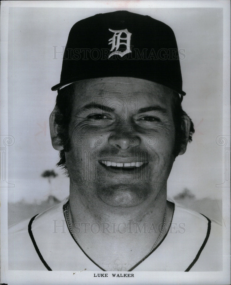 1975 Luke Walker Detroit Tigers Baseball-Historic Images