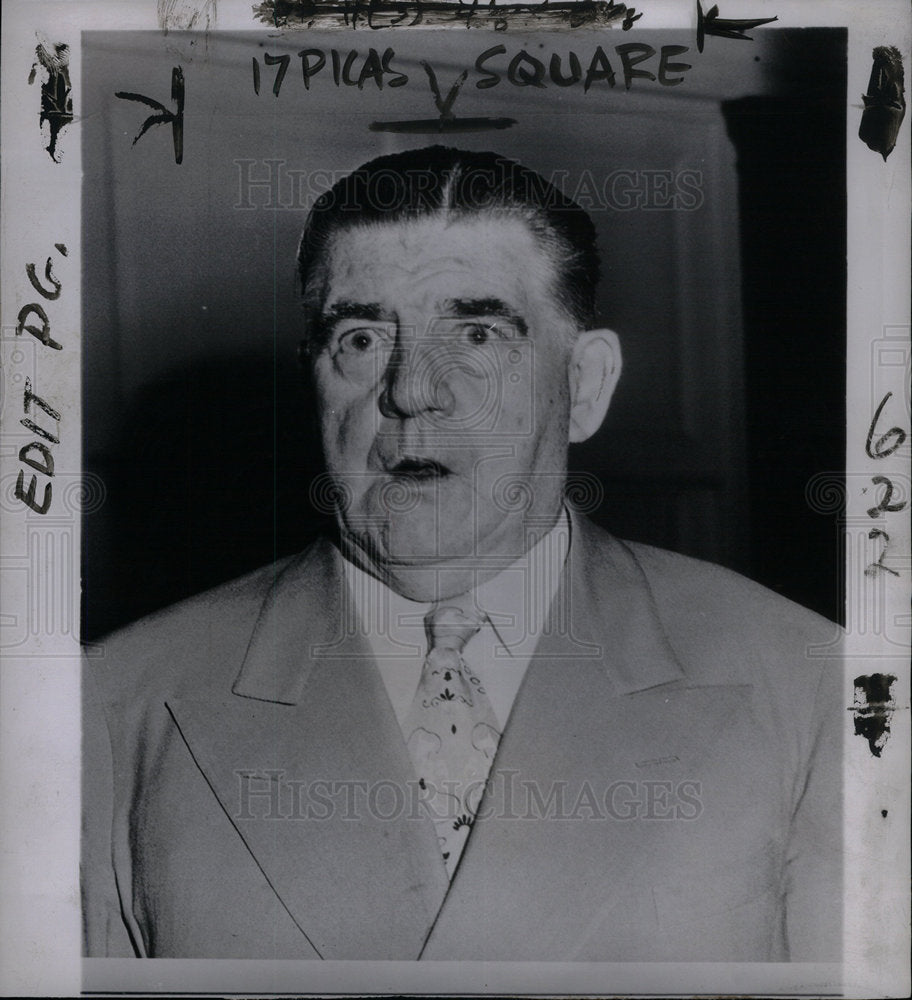 1953 Press Photo Joseph Ryan International Longshoremen - Historic Images