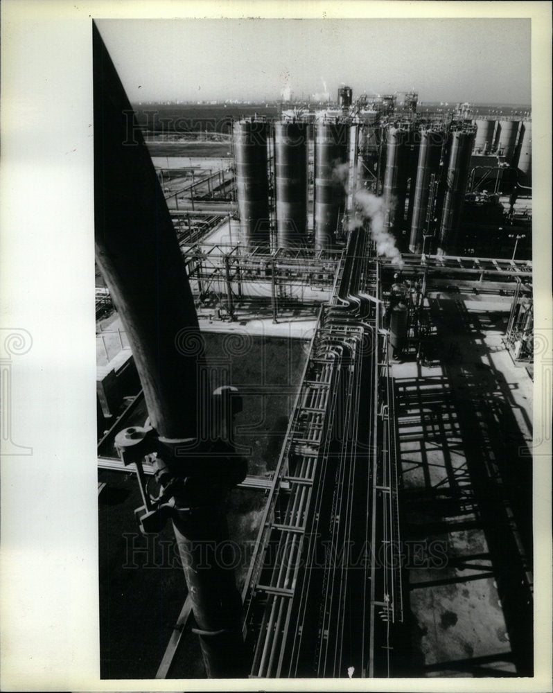 1980 Press Photo Amoco Chemicals Corp Chocolate Texas- Historic Images