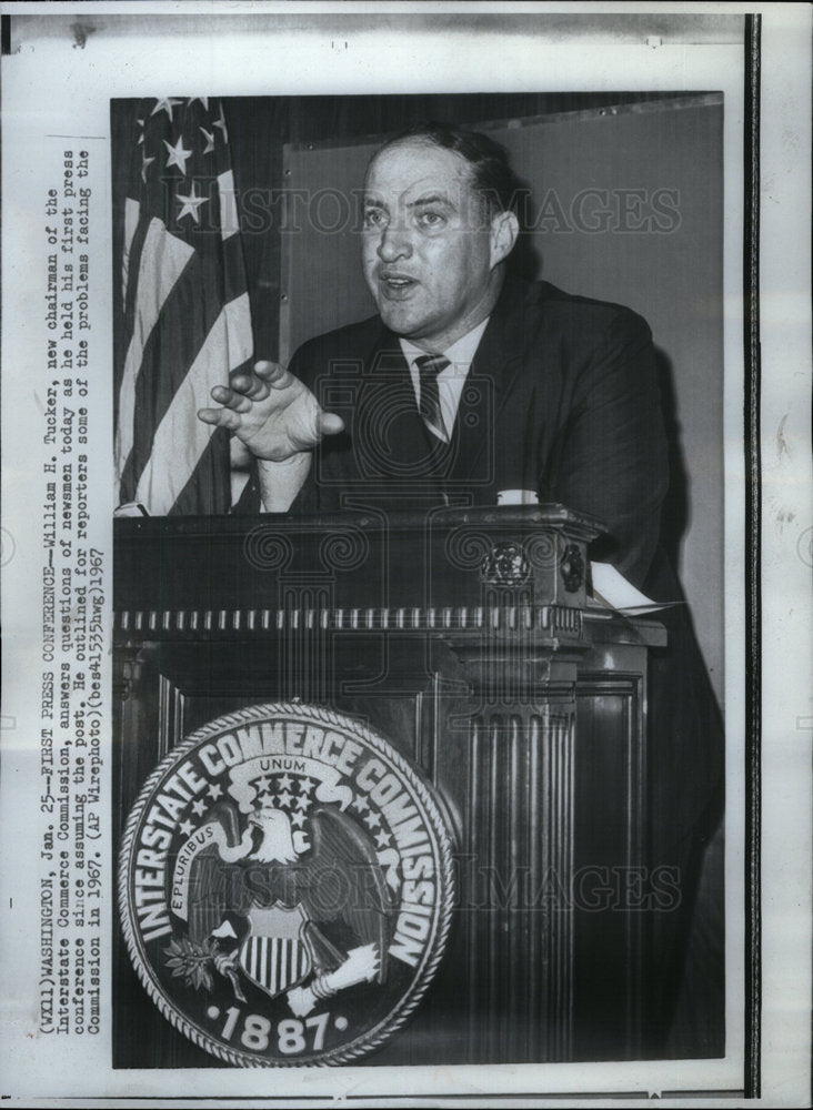 1967 Press Photo William H. Tucker first conference - Historic Images