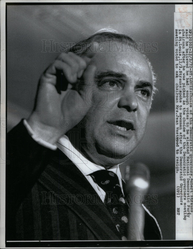 1972 Robert Strauss Democratic Party chair - DFPD64319 - Historic Images