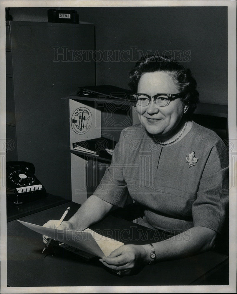 1961 Press Photo Mrs. Anne S. Reed - Historic Images