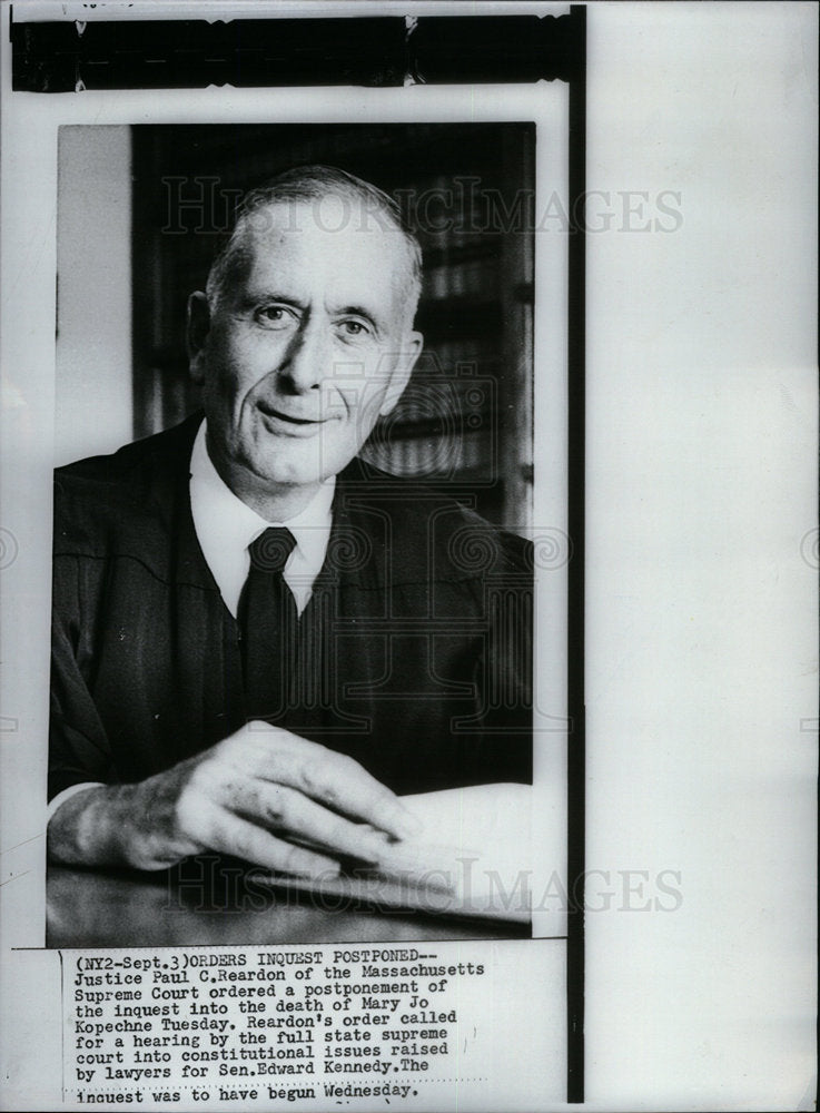 1969 Paul C.Reardon justice-Historic Images