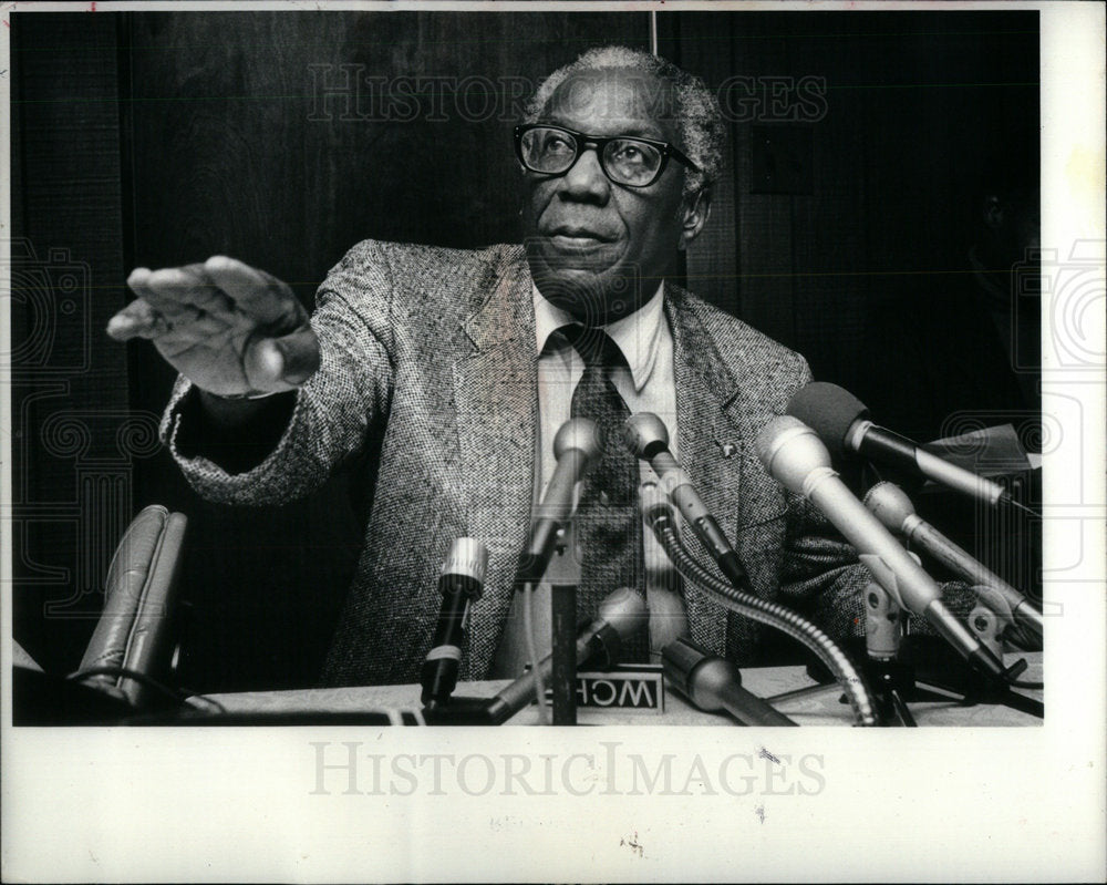 1981 Press Photo George Crockett American attorney - DFPD72273- Historic Images