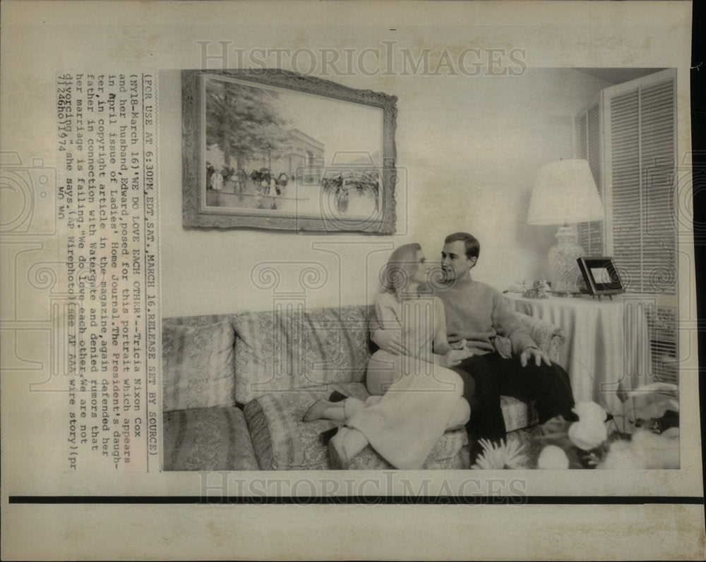 1974 Tricia Nixon Cox Edward Ladies Home-Historic Images