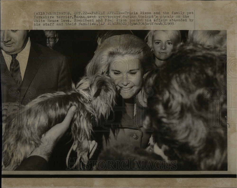 1969 Tricia Nixon White House Lawn - DFPD72511 - Historic Images