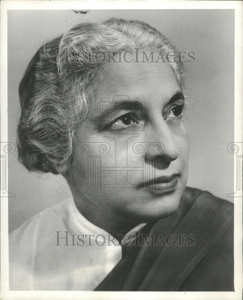 1959 Press Photo MME V. L. PANDIT - Historic Images
