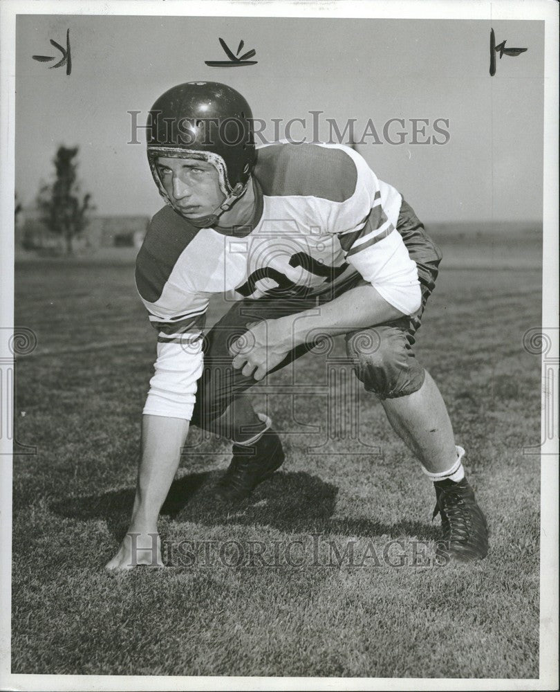 1950 Press Photo Art Palrang Football - Historic Images